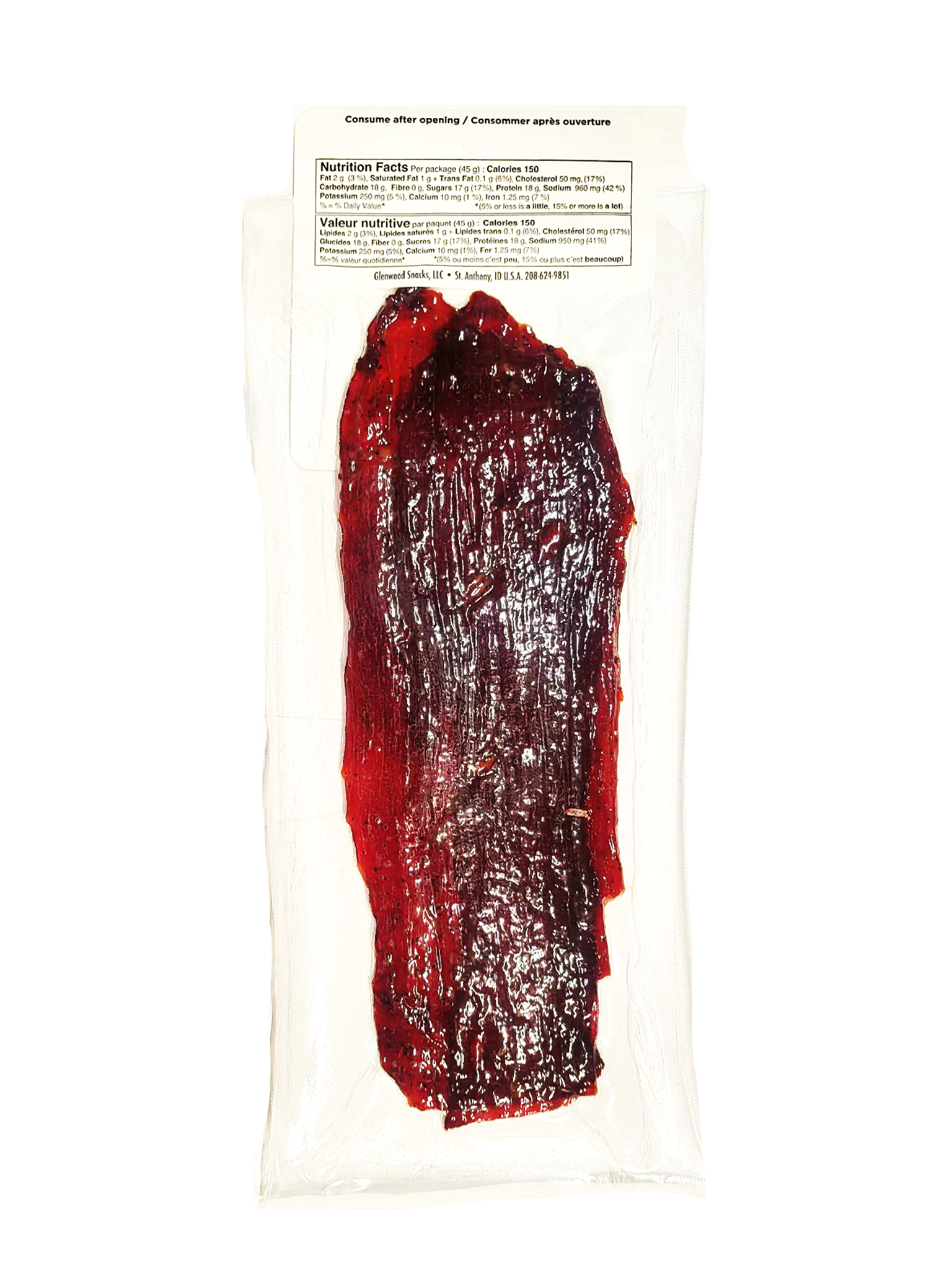 Peppered Beef Jerky (Glenwood Snacks)