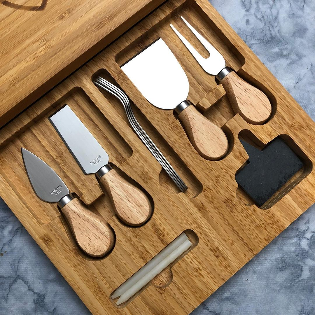 Charcuterie Serving Board Plus Knife Set