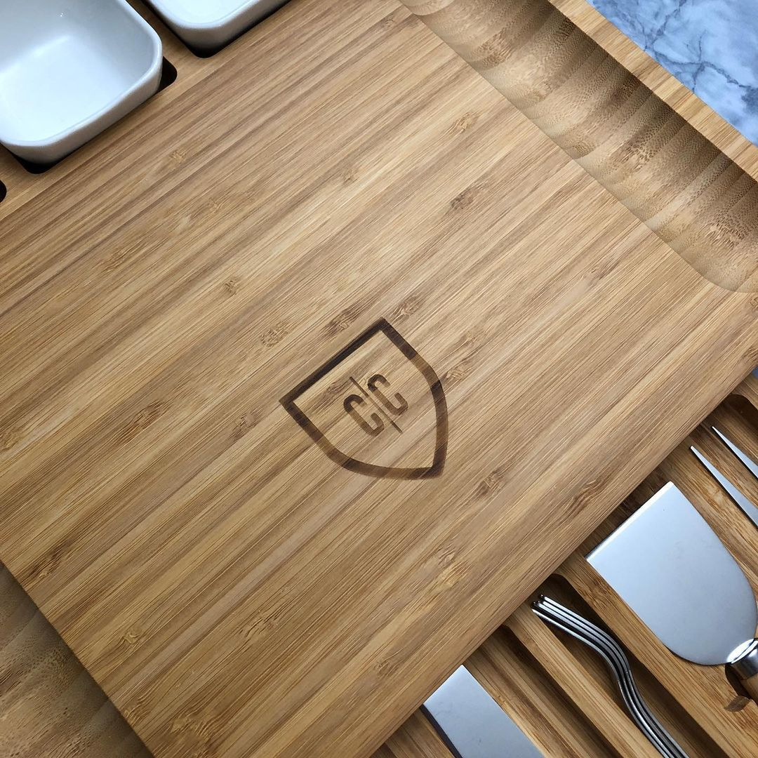 Charcuterie Serving Board Plus Knife Set