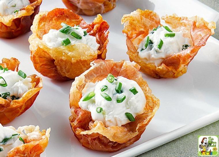 Prosciutto Cups with Goat Cheese Mousse