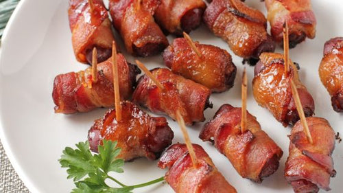 Baked Bacon-Wrapped Brown Sugar Smokies | Carnivore Club