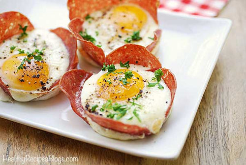 Salami and Eggs Breakfast Cups | Carnivore Club