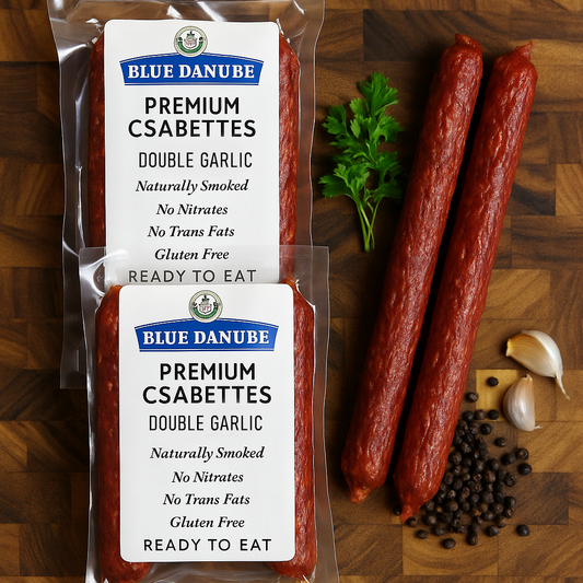 Double Garlic Pork Csabettes (3 Sticks)