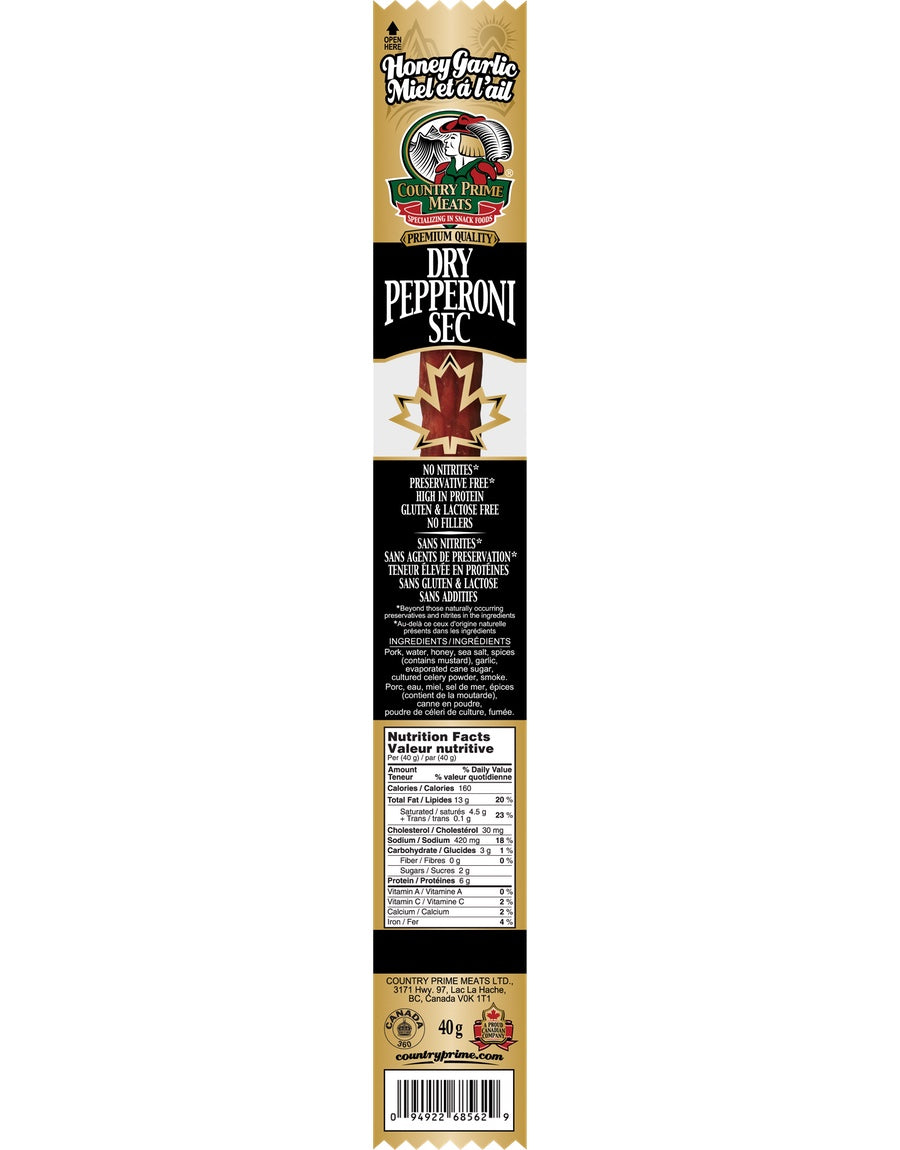 Honey Garlic Snack Stick (Country Prime Meats)