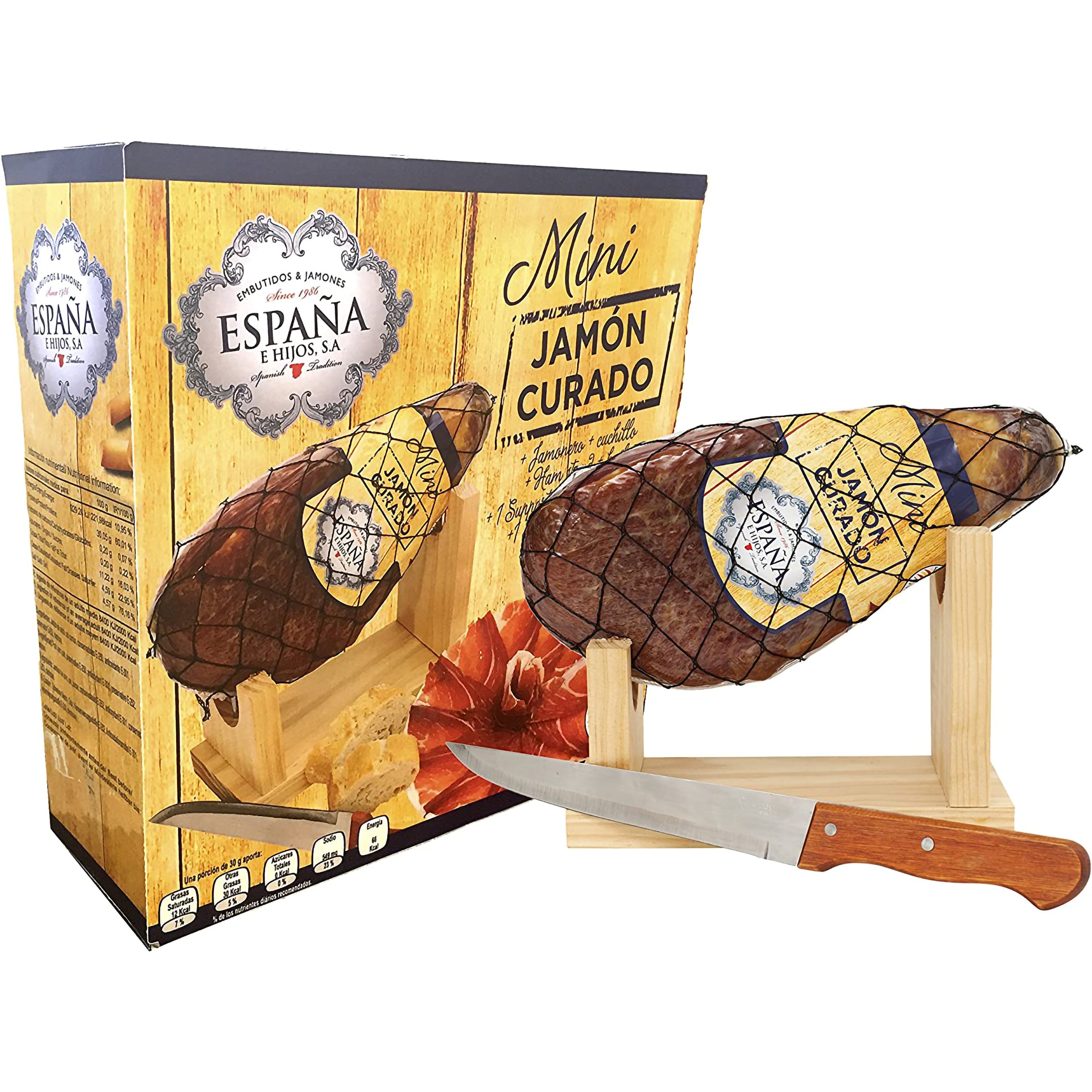 Spanish Mini Cured Jamon Carving Set