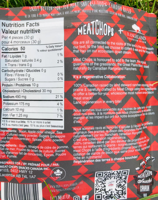 Bison Jerky Zero Sugar (Meat Chops)
