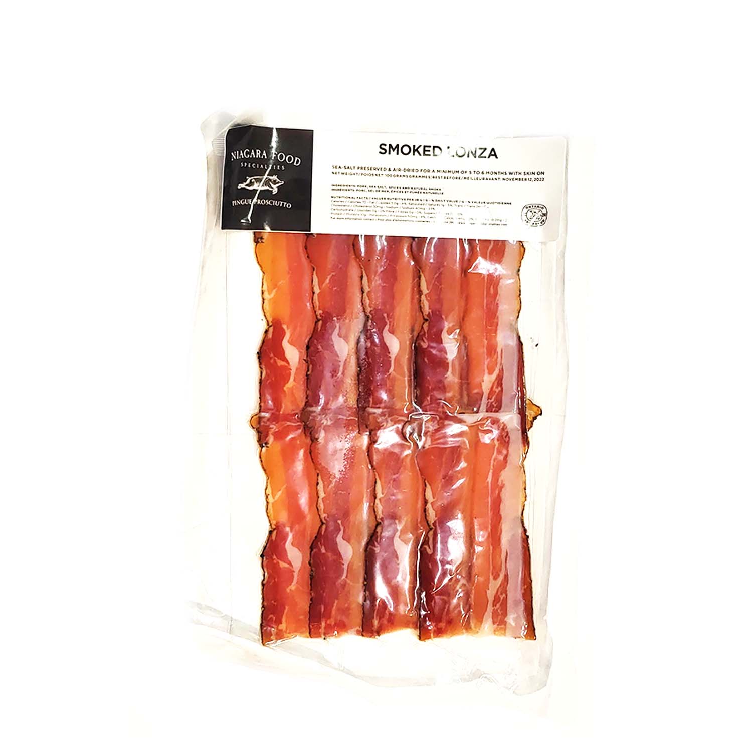 Sliced Smoked Lonza (Niagara Food Specialties)
