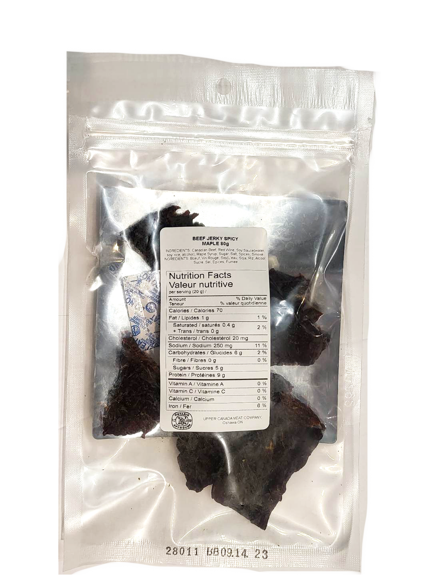 Spicy Maple Beef Jerky (Upper Canada Meat)_2_cc